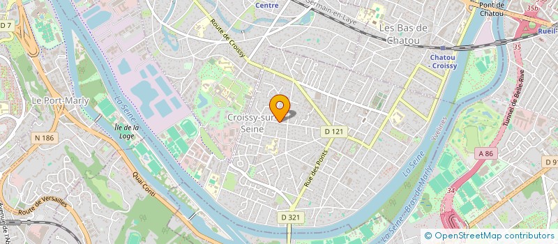 localisation de l'entreprise MADAME CAROLINE HUREAU à CROISSY-SUR-SEINE