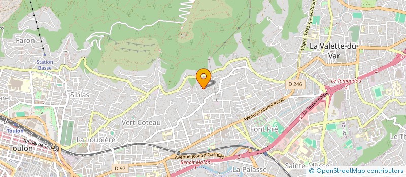 localisation de l'entreprise MADAME CAROLINE IMBURCHIA  TOULON