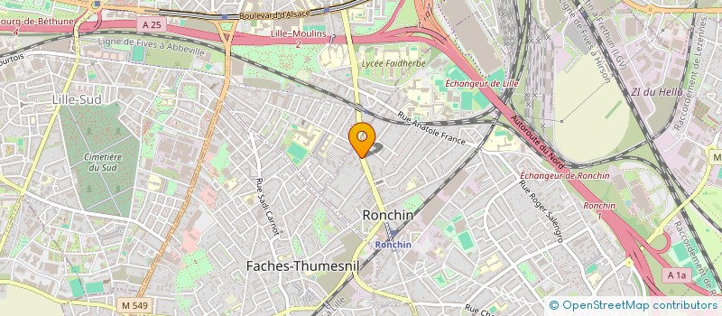 localisation de l'entreprise MADAME CAROLINE ISIDORO  RONCHIN