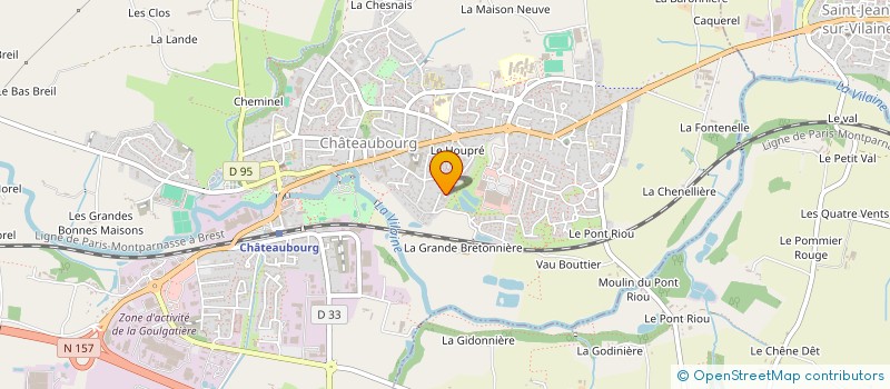 localisation de l'entreprise MADAME CAROLINE JACOB  CHATEAUBOURG