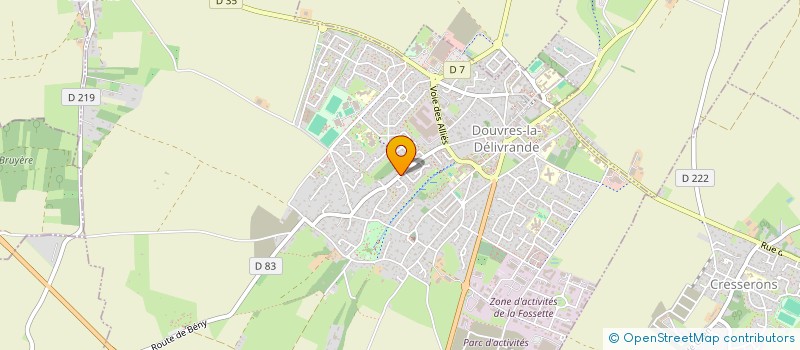 localisation de l'entreprise MADAME CAROLINE JACQUEMARD  DOUVRES-LA-DELIVRANDE