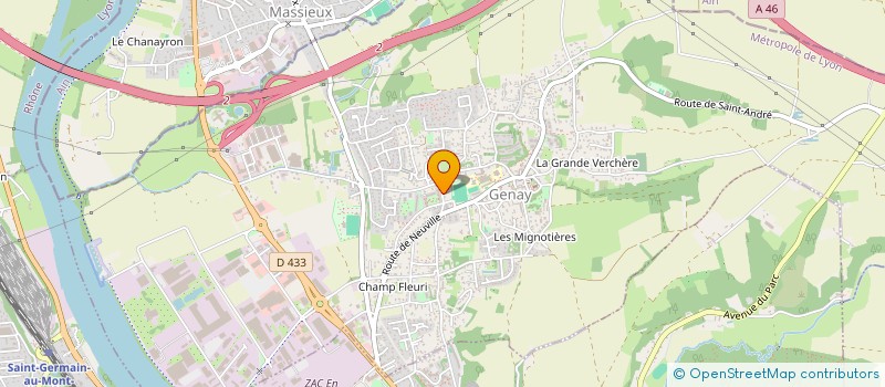 localisation de l'entreprise MADAME CAROLINE JACQUES  CHAZAY-D'AZERGUES