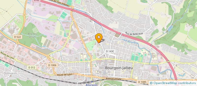 localisation de l'entreprise MADAME CAROLINE JAL à BOURGOIN-JALLIEU