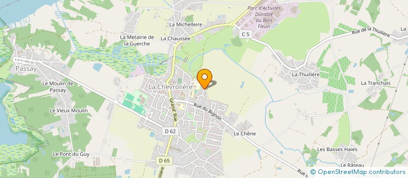 localisation de l'entreprise MADAME CAROLINE JALLIER  LA CHEVROLIERE