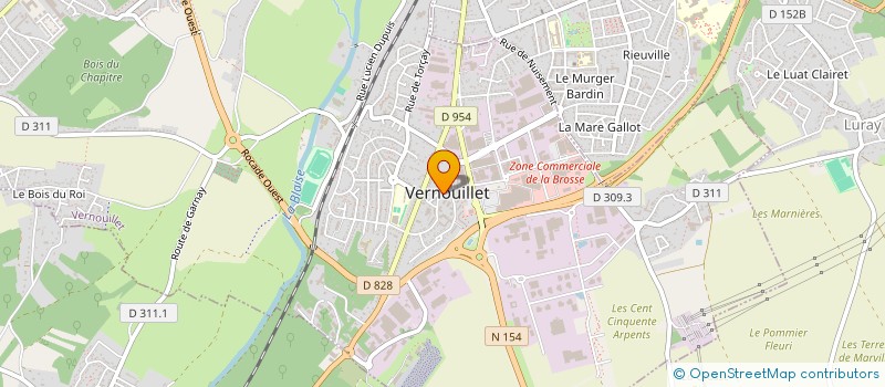 localisation de l'entreprise MADAME CAROLINE JAMES à VERNOUILLET