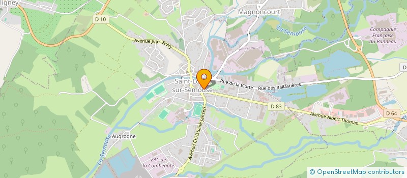 localisation de l'entreprise MADAME CAROLINE JAMEY à SAINT-LOUP-SUR-SEMOUSE