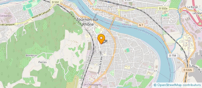 localisation de l'entreprise MADAME CAROLINE JASON à TOURNON-SUR-RHONE