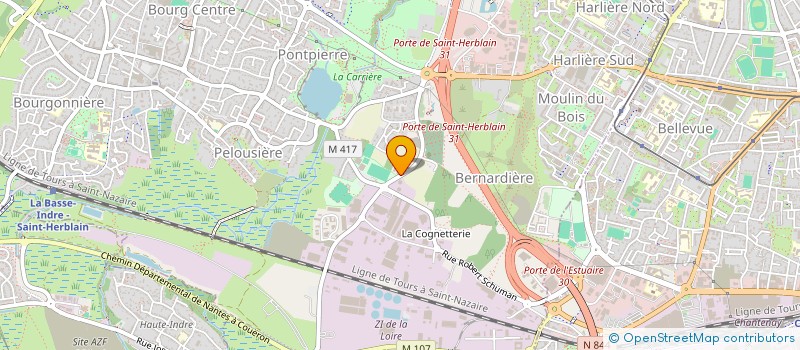 localisation de l'entreprise MADAME CAROLINE JAULLEIN  SAINT-HERBLAIN