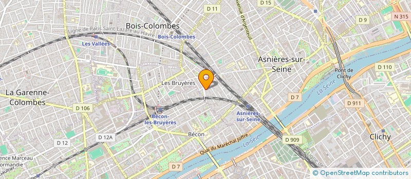 localisation de l'entreprise MADAME CAROLINE JAUSSERAND à ASNIERES-SUR-SEINE