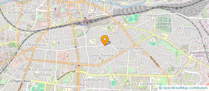 localisation de l'entreprise MADAME CAROLINE JEANNE  RENNES