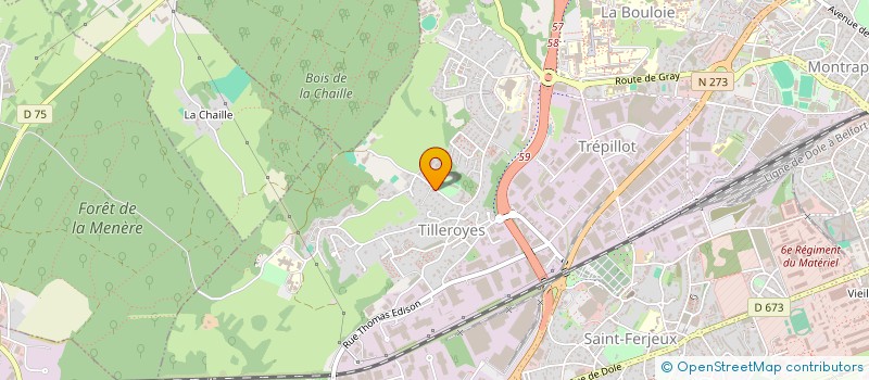 localisation de l'entreprise MADAME CAROLINE JEANNIN  BESANCON