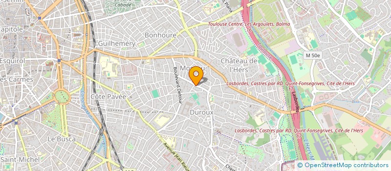 localisation de l'entreprise MADAME CAROLINE JEGAT à TOULOUSE