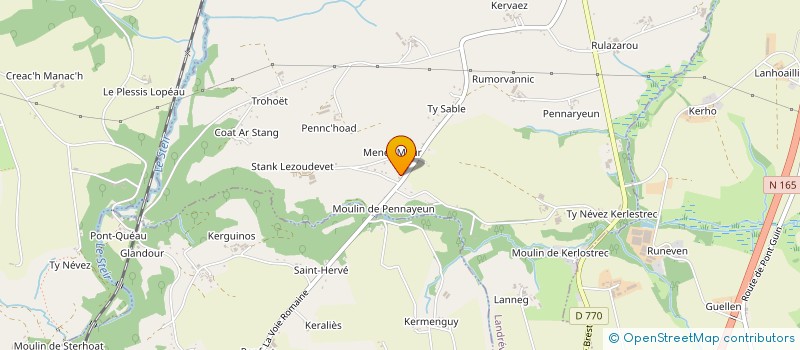 localisation de l'entreprise MADAME CAROLINE JEHANNO à CHATEAUNEUF-DU-FAOU