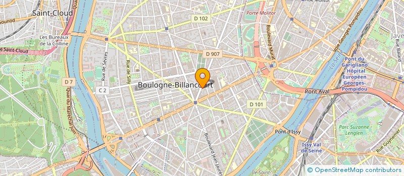 localisation de l'entreprise MADAME CAROLINE JOB à BOULOGNE-BILLANCOURT
