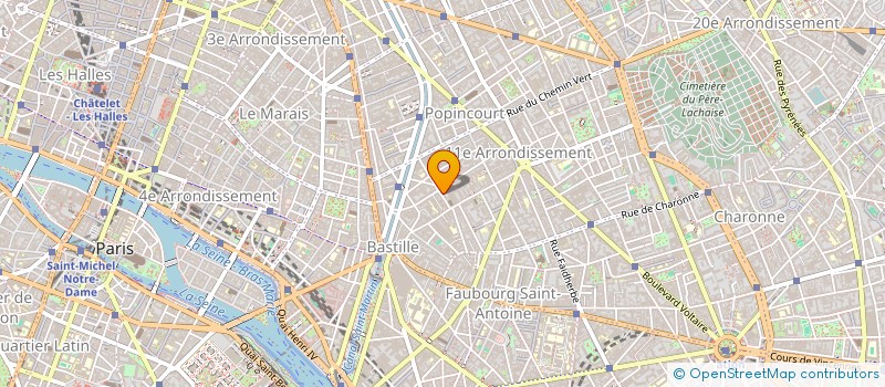 localisation de l'entreprise MADAME CAROLINE JOHNSON  PARIS