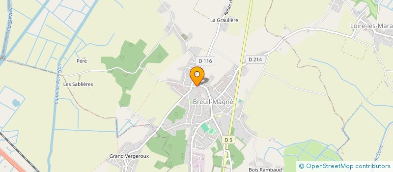 localisation de l'entreprise MADAME CAROLINE JOLIVEAU  BREUIL-MAGNE