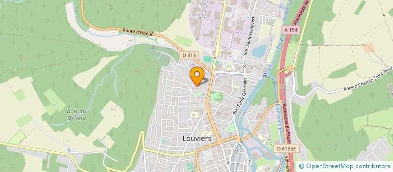 localisation de l'entreprise MADAME CAROLINE JOLY  LOUVIERS