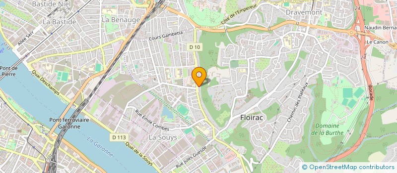 localisation de l'entreprise MADAME CAROLINE JORET  FLOIRAC