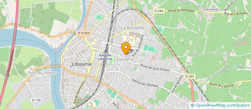 localisation de l'entreprise MADAME CAROLINE JOUBERT à LIBOURNE