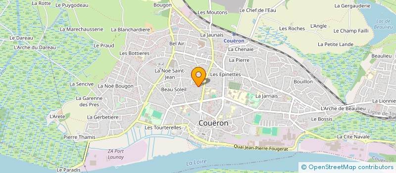 localisation de l'entreprise MADAME CAROLINE JOURDAN à COUERON