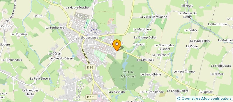 localisation de l'entreprise MADAME CAROLINE JOURET  LA BOUEXIERE