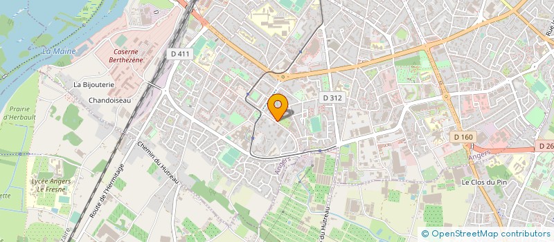 localisation de l'entreprise MADAME CAROLINE JOUSSE  ANGERS