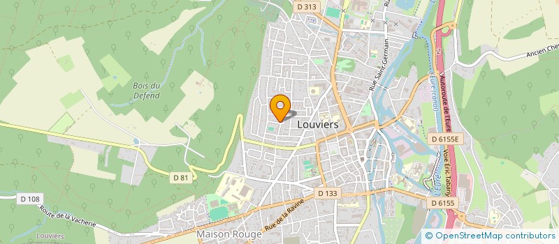 localisation de l'entreprise MADAME CAROLINE JOUVENAUX  LOUVIERS