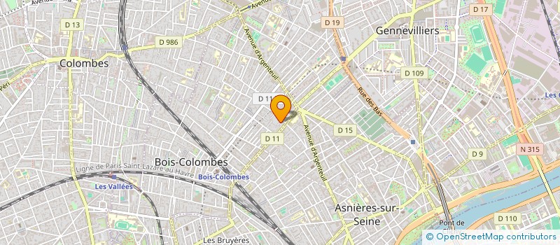 localisation de l'entreprise MADAME CAROLINE JOZAN à BOIS-COLOMBES