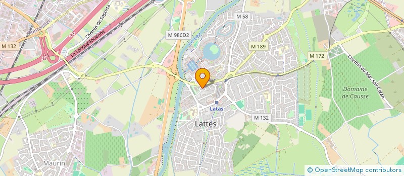 localisation de l'entreprise MADAME CAROLINE JUNES  LATTES