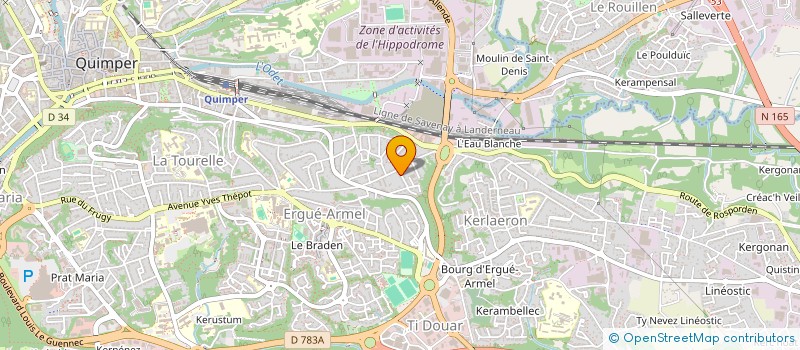 localisation de l'entreprise MADAME CAROLINE KAGAN DIT TAGER KAGAN à QUIMPER