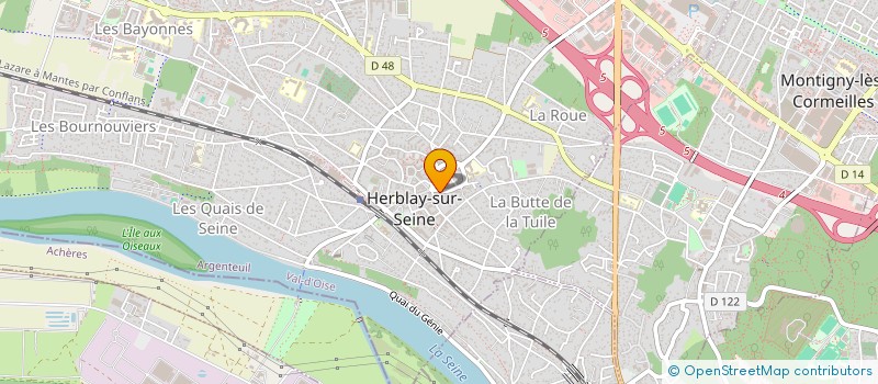 localisation de l'entreprise MADAME CAROLINE KAHN  HERBLAY-SUR-SEINE