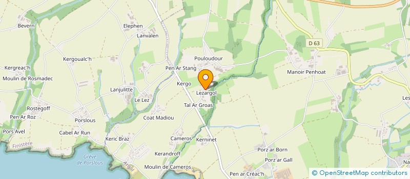 localisation de l'entreprise MADAME CAROLINE KERMORGANT  ARGOL