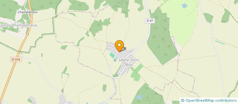 localisation de l'entreprise MADAME CAROLINE KRIZ  JAGNY-SOUS-BOIS