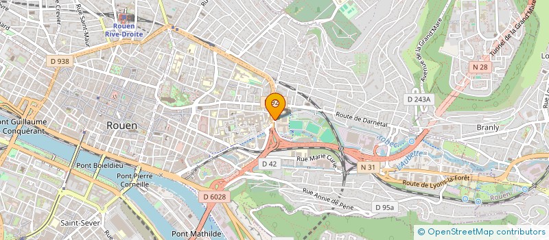 localisation de l'entreprise MADAME CAROLINE KUHN à ROUEN