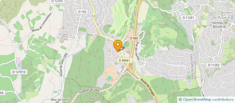 localisation de l'entreprise MADAME CAROLINE LABAU  SAINT-GELY-DU-FESC