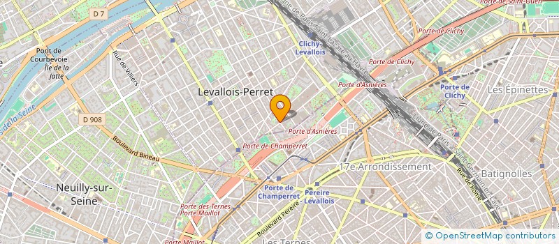 localisation de l'entreprise MADAME CAROLINE LABORIE à LEVALLOIS-PERRET