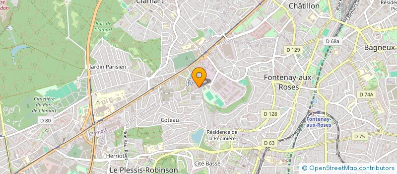 localisation de l'entreprise MADAME CAROLINE LACOSTE  CLAMART