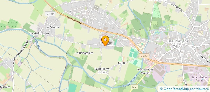 localisation de l'entreprise MADAME CAROLINE LACROIX  BEAUFORT-EN-ANJOU