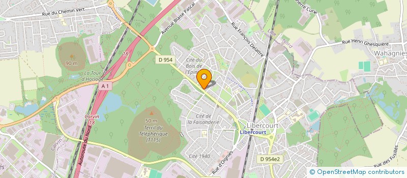 localisation de l'entreprise MADAME CAROLINE LAFARGE  LIBERCOURT