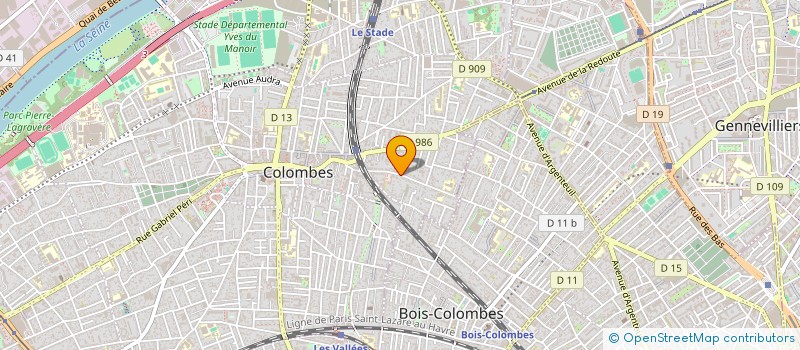 localisation de l'entreprise MADAME CAROLINE LAINEZ à COLOMBES