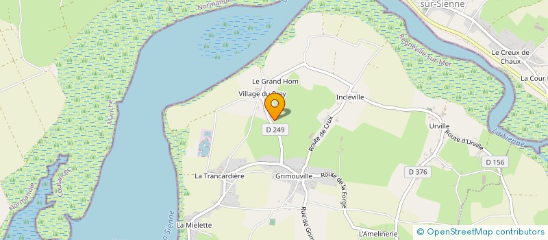 localisation de l'entreprise MADAME CAROLINE LAIR  REGNEVILLE-SUR-MER