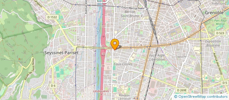 localisation de l'entreprise MADAME CAROLINE LAIS  GRENOBLE