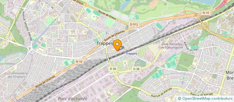 localisation de l'entreprise MADAME CAROLINE LAMANT  TRAPPES