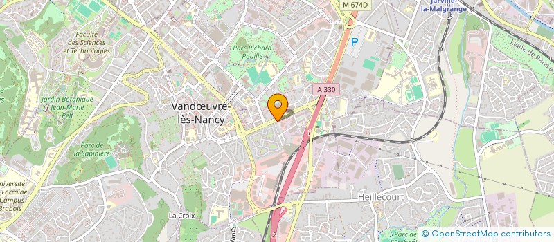 localisation de l'entreprise MADAME CAROLINE LAMBERT à VANDŒUVRE-LES-NANCY