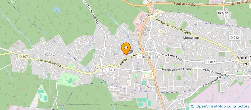 localisation de l'entreprise MADAME CAROLINE LAMIRAND  SAINT-MEDARD-EN-JALLES