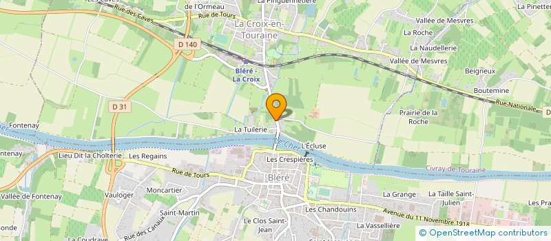 localisation de l'entreprise MADAME CAROLINE LAMY  LA CROIX-EN-TOURAINE