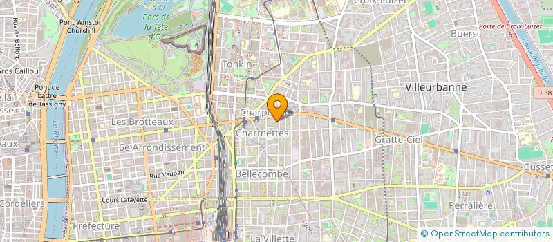 localisation de l'entreprise MADAME CAROLINE LAPIE  VILLEURBANNE