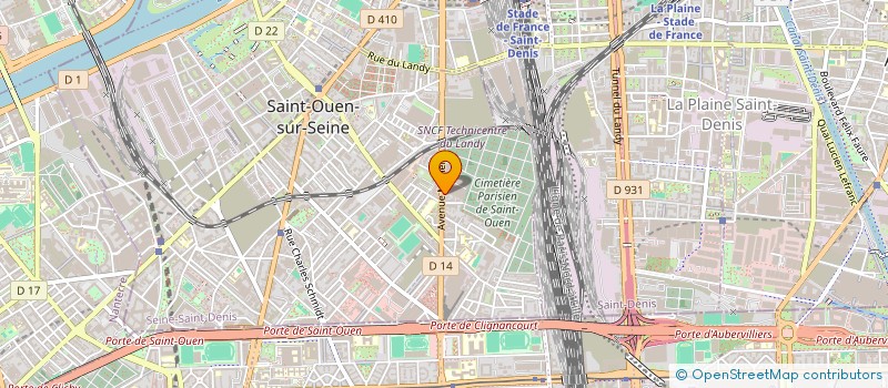 localisation de l'entreprise MADAME CAROLINE LAPLAUD à SAINT-OUEN-SUR-SEINE