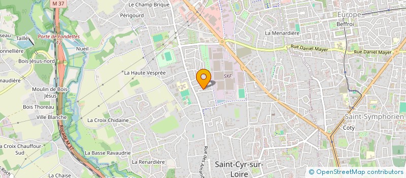 localisation de l'entreprise MADAME CAROLINE LAROCHE  SAINT-CYR-SUR-LOIRE