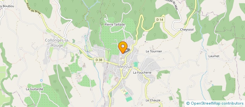 localisation de l'entreprise MADAME CAROLINE LAROCHE  MEYSSAC